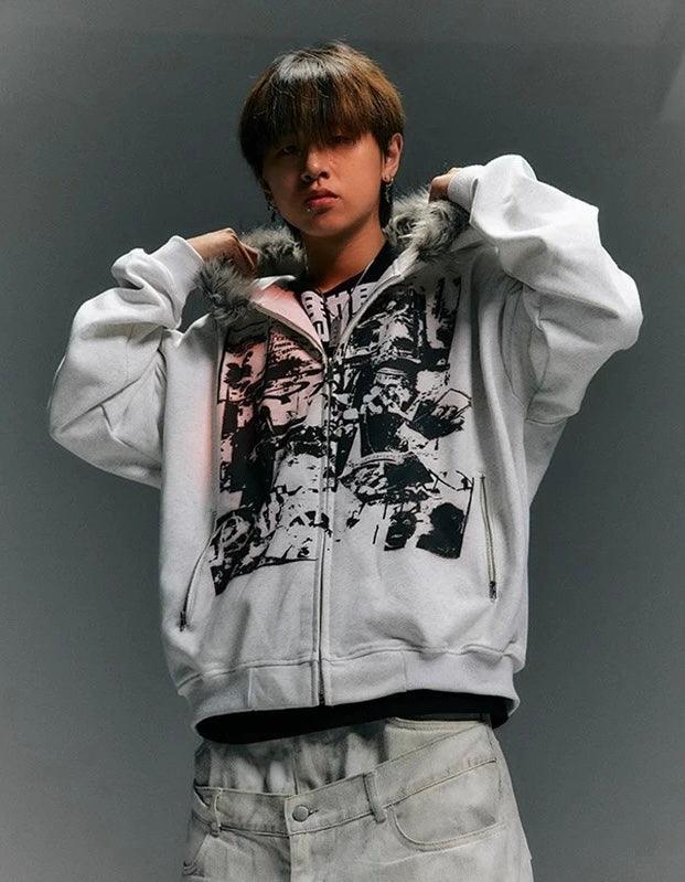 'WXR' COMIC FUR JACKET