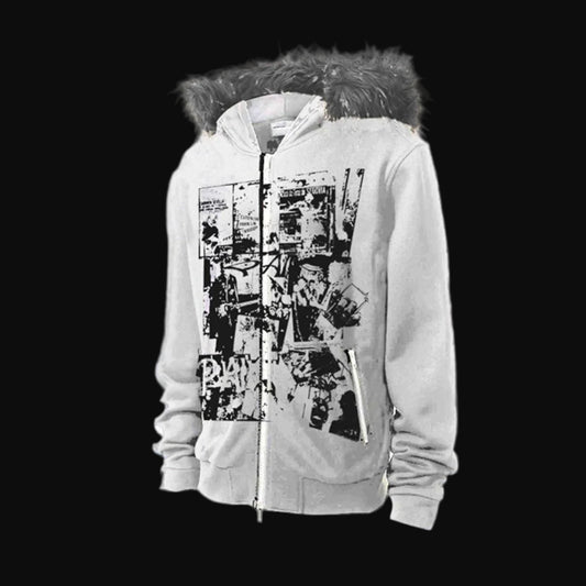 'WXR' COMIC FUR JACKET