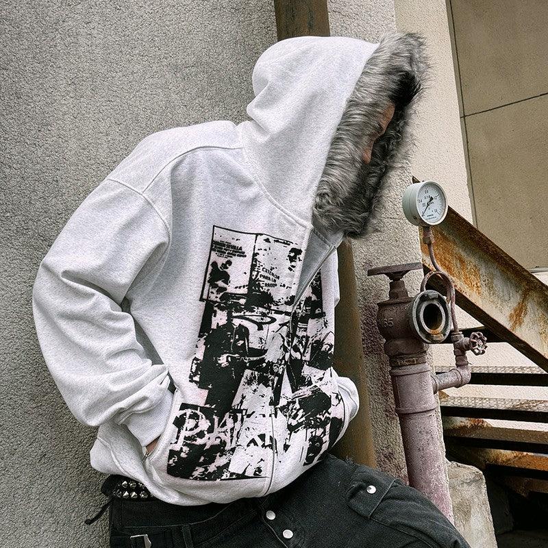 'WXR' COMIC FUR JACKET